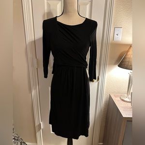 GAP Maternity/Breast Feeding Wrap Dress Black Size Small.  Nice & Super comfy!